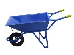 A wheelbarrow.