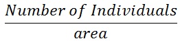 Population Density - Biology Form Three