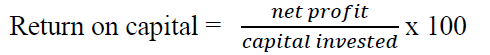 Return on capital - Business Studies Form Four