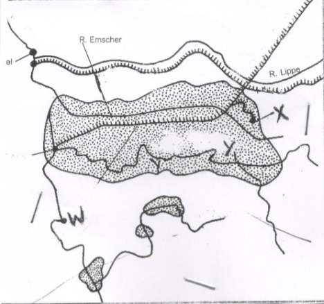 Ruhr Industrial Region Map